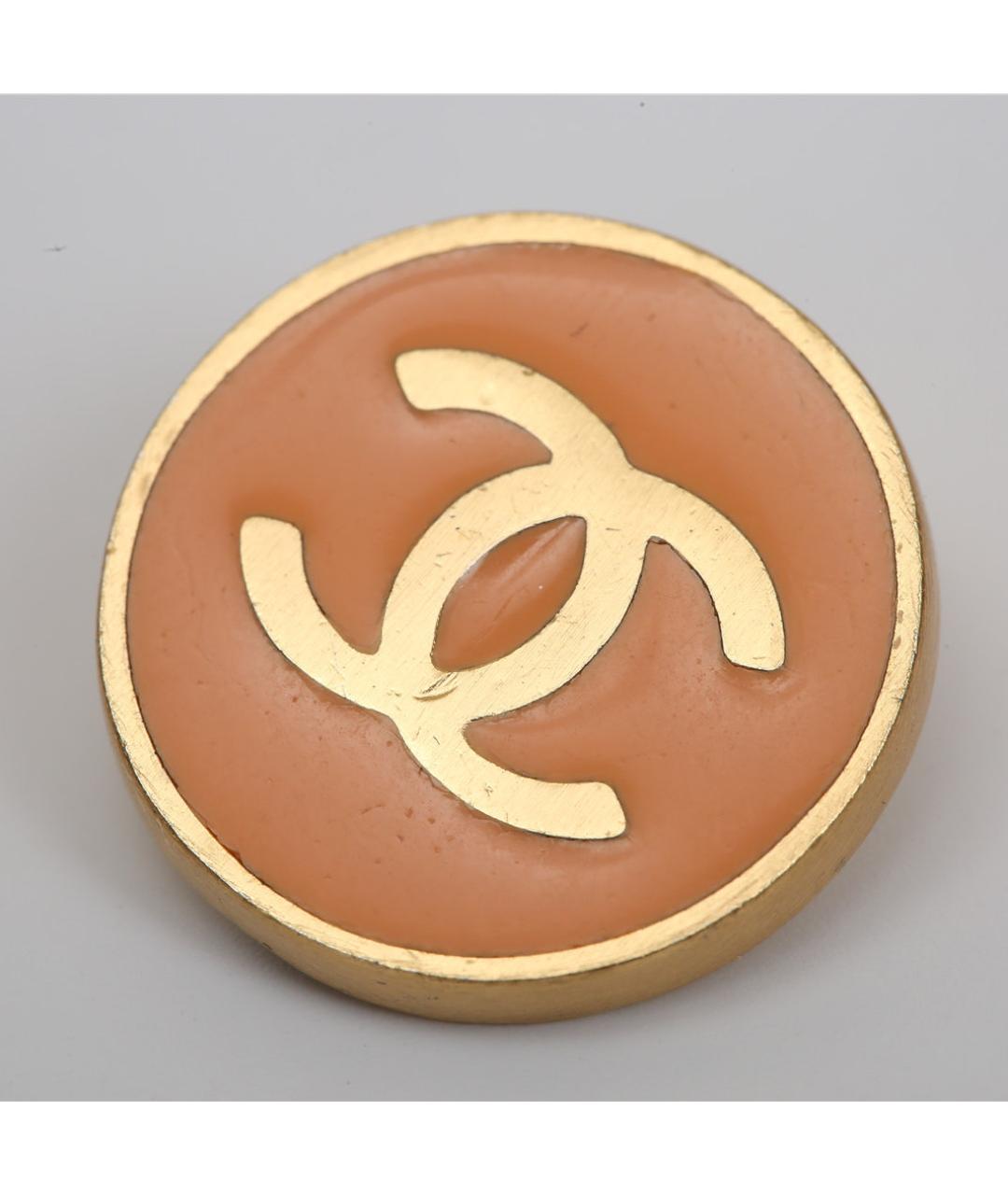 CHANEL Коралловые металлические клипсы, фото 6