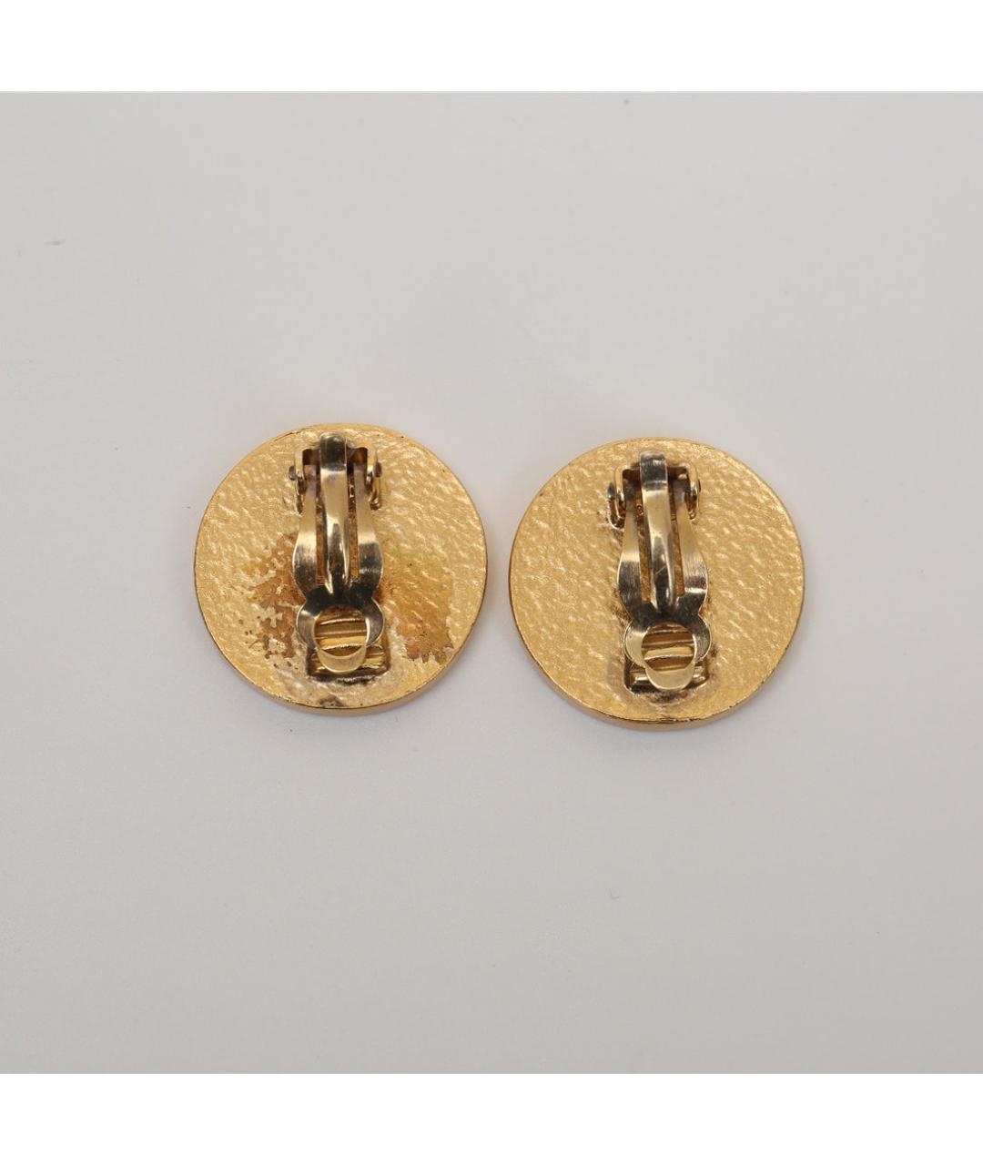 CHANEL Коралловые металлические клипсы, фото 5