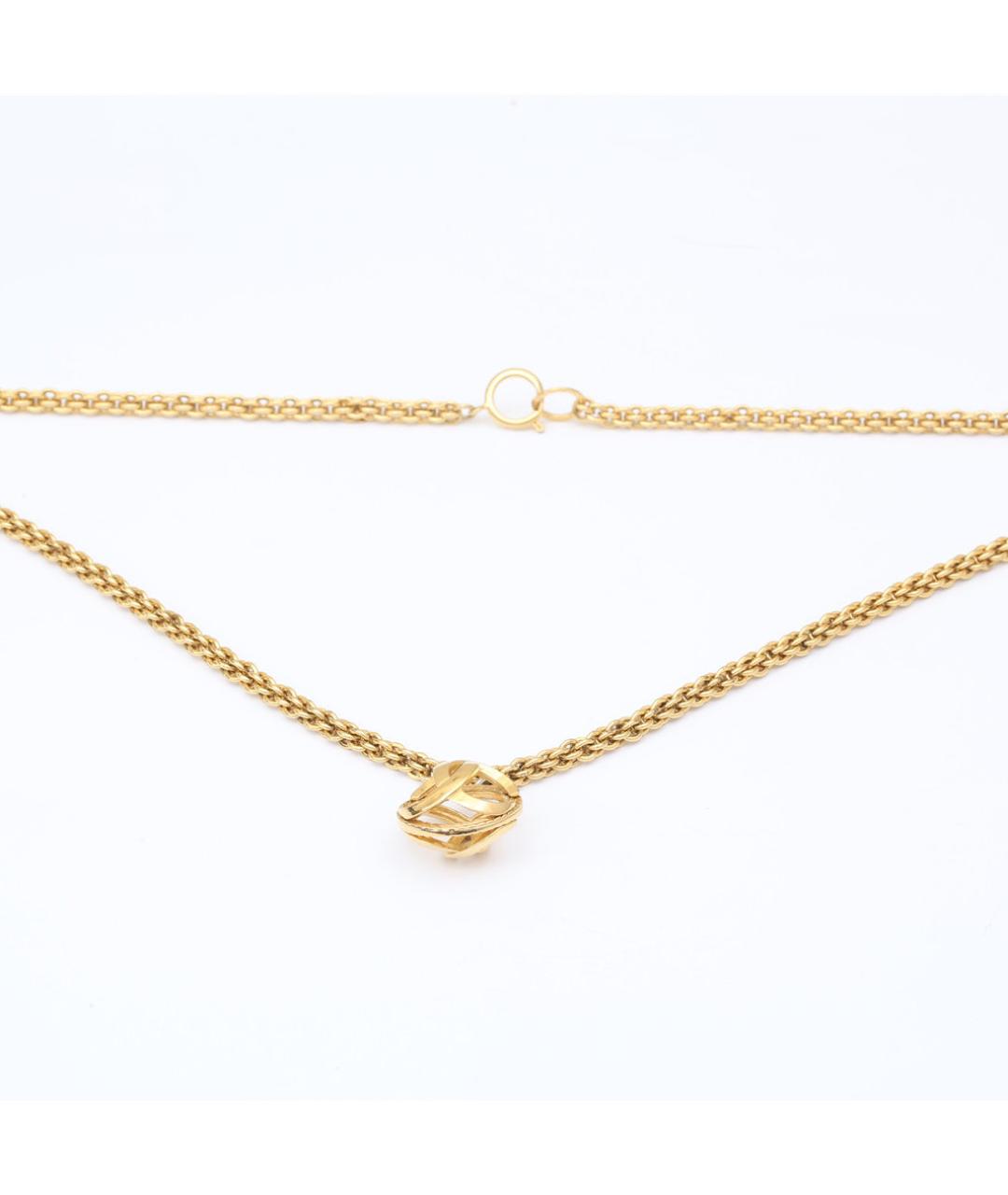 CHANEL Золотое металлическое колье, фото 7