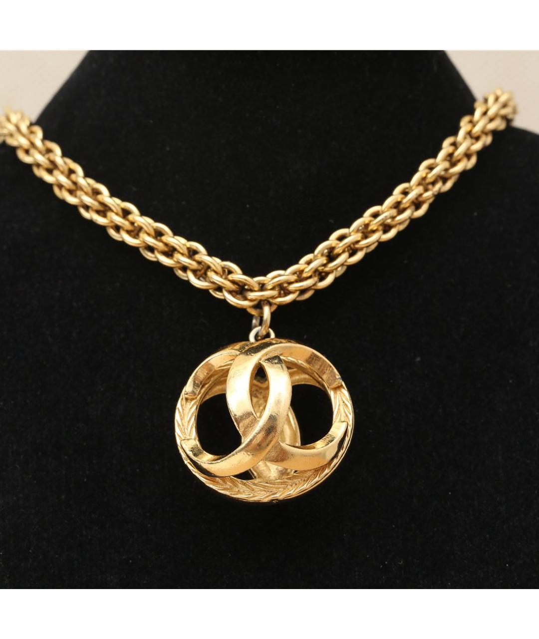 CHANEL Золотое металлическое колье, фото 2