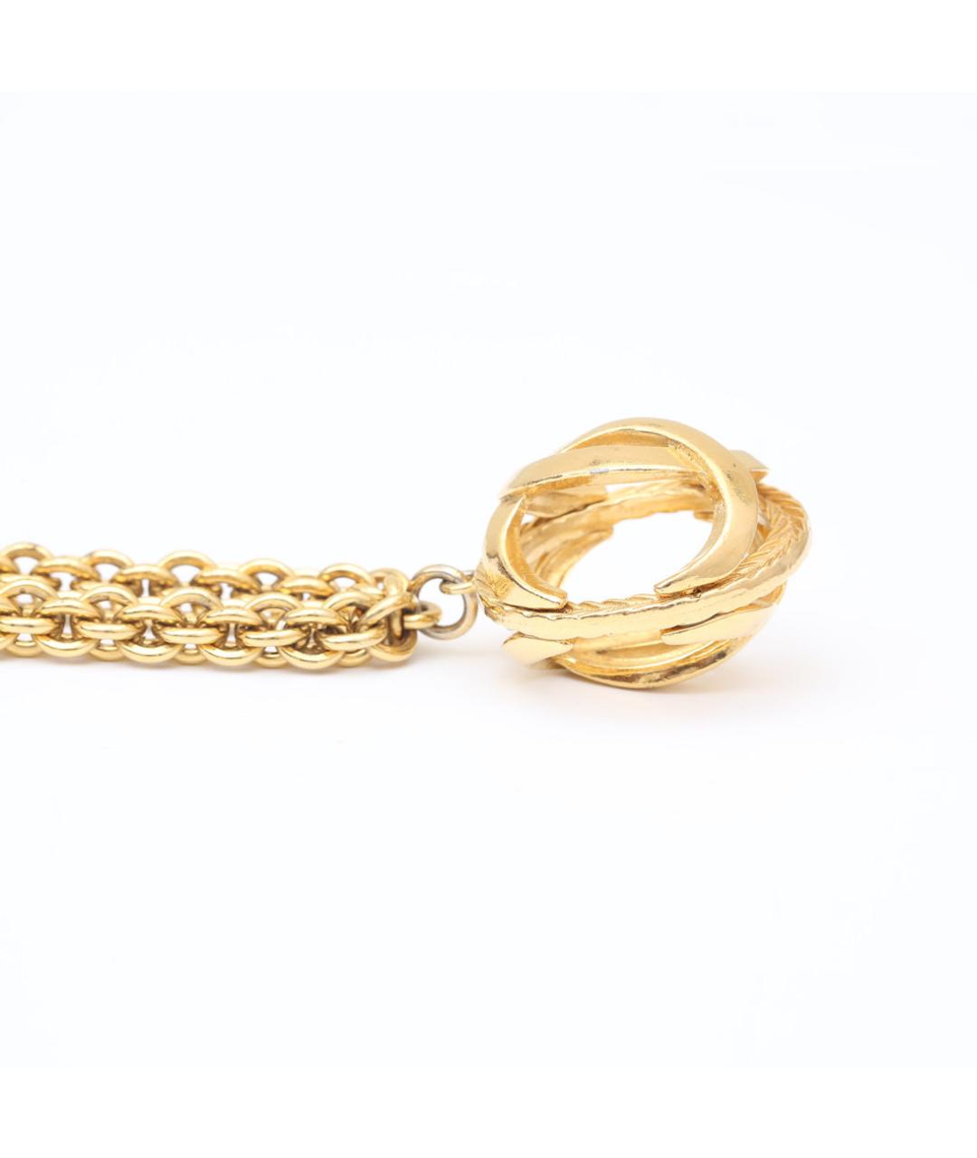 CHANEL Золотое металлическое колье, фото 4