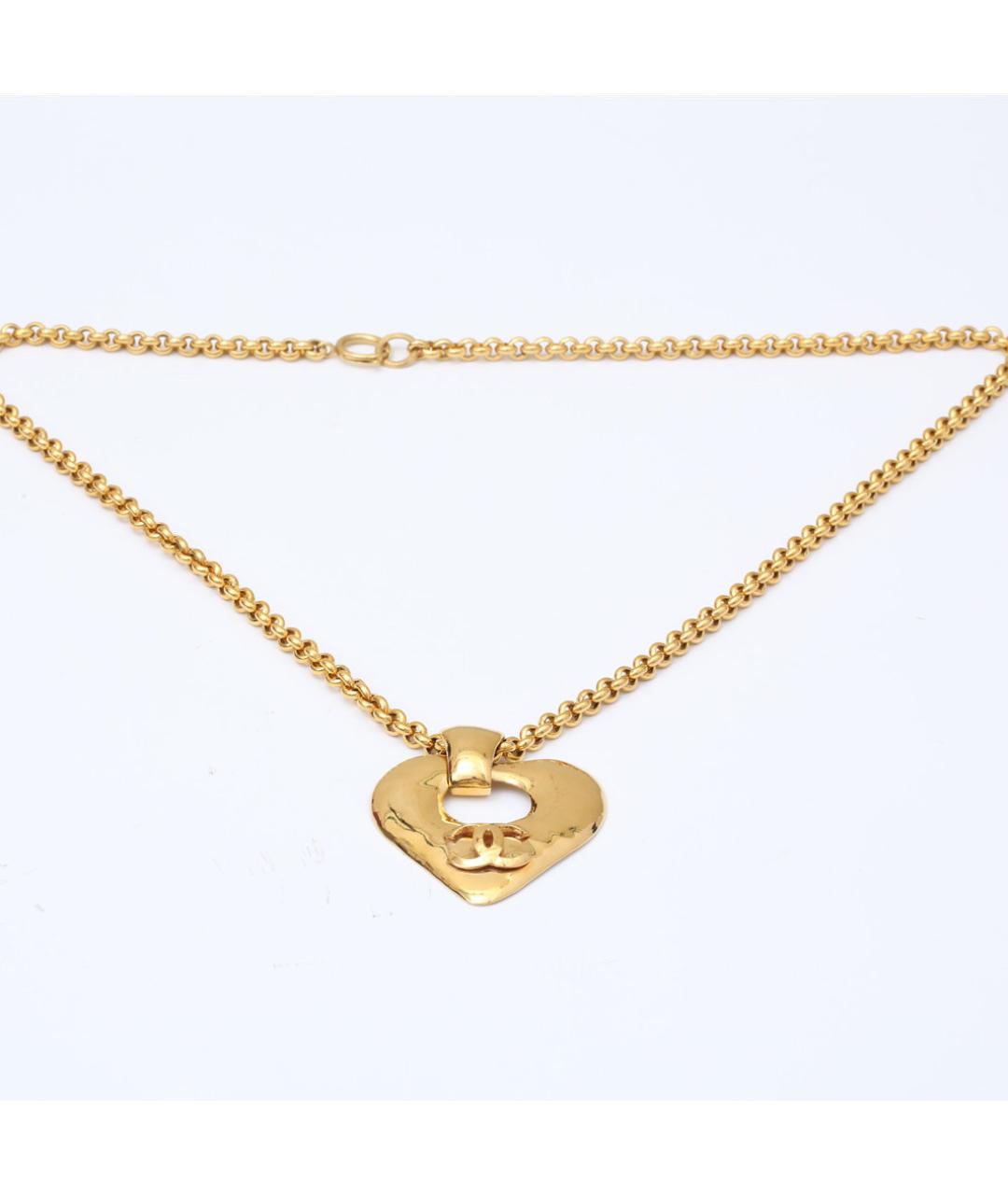 CHANEL Золотое металлическое колье, фото 7