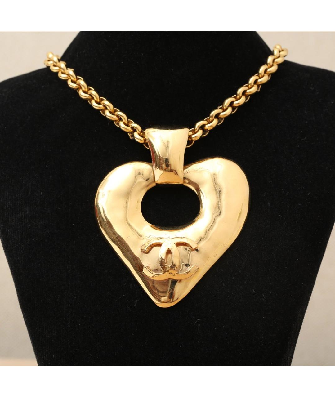 CHANEL Золотое металлическое колье, фото 2