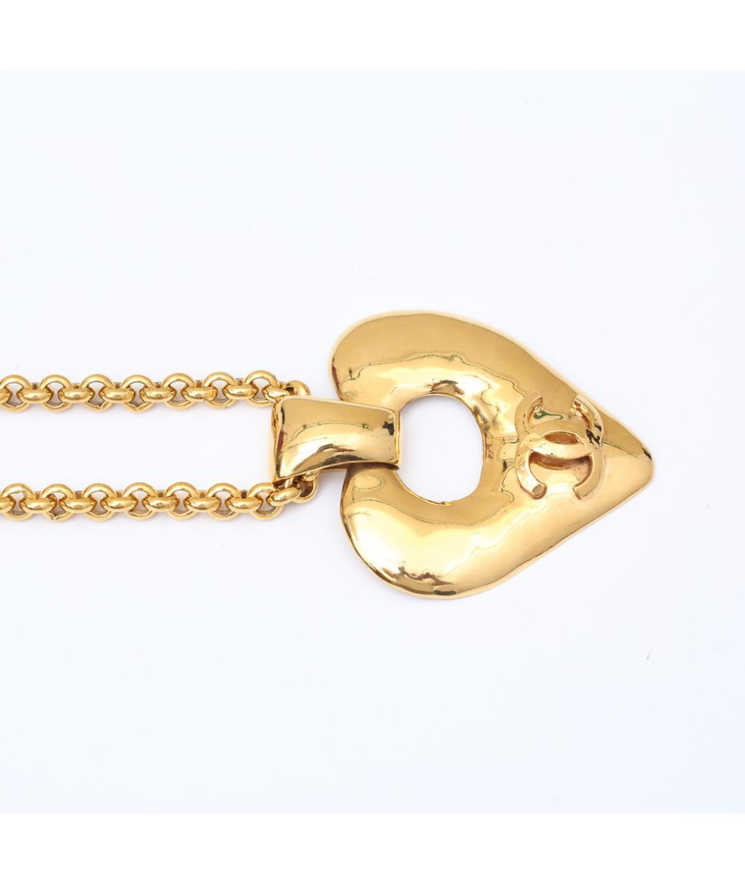 CHANEL Золотое металлическое колье, фото 3