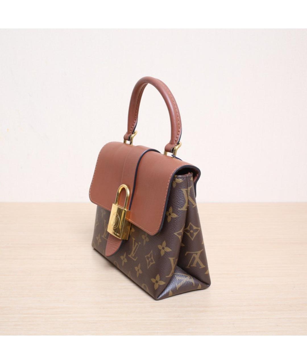 LOUIS VUITTON Коричневая сумка с короткими ручками, фото 4