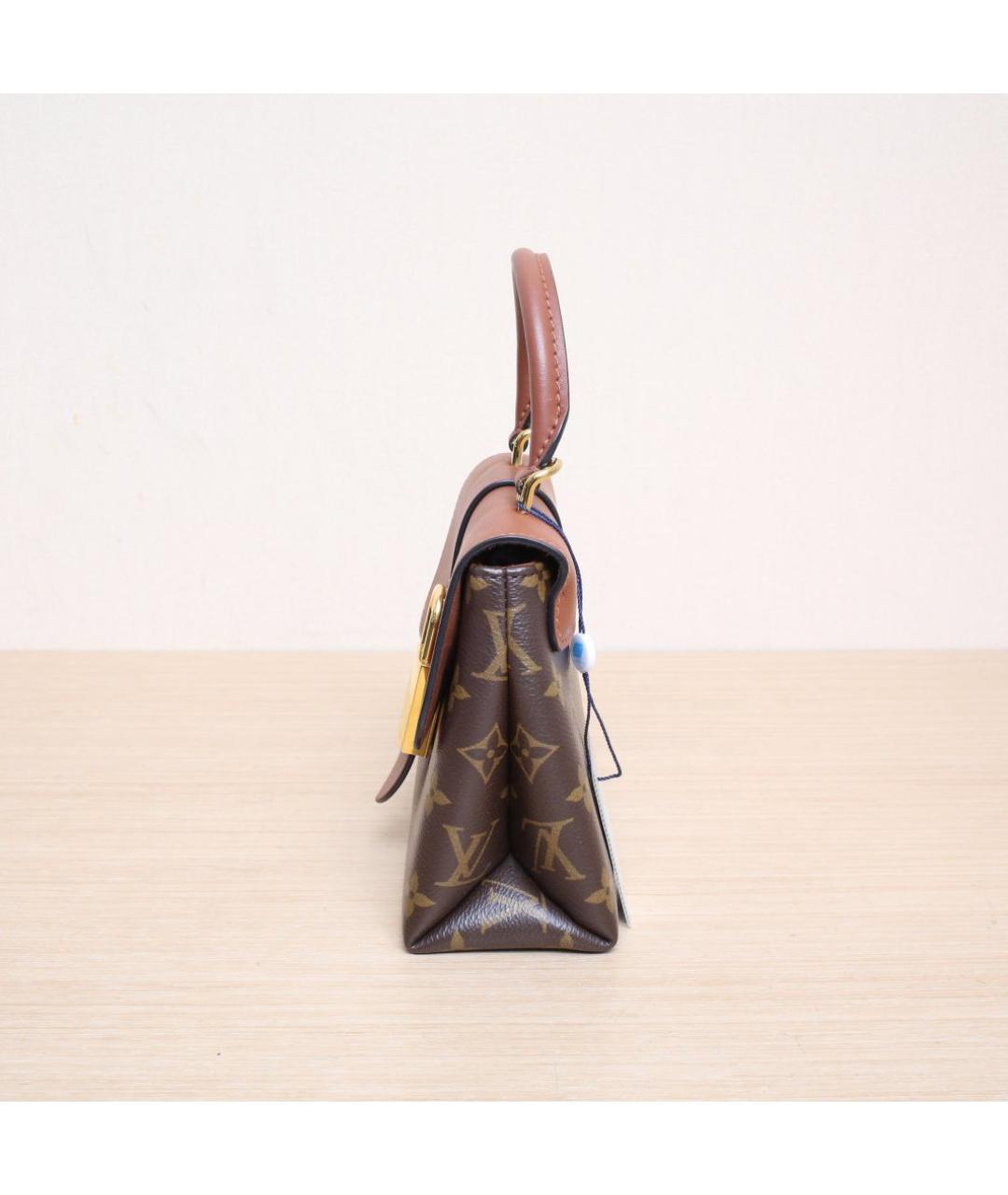 LOUIS VUITTON Коричневая сумка с короткими ручками, фото 5