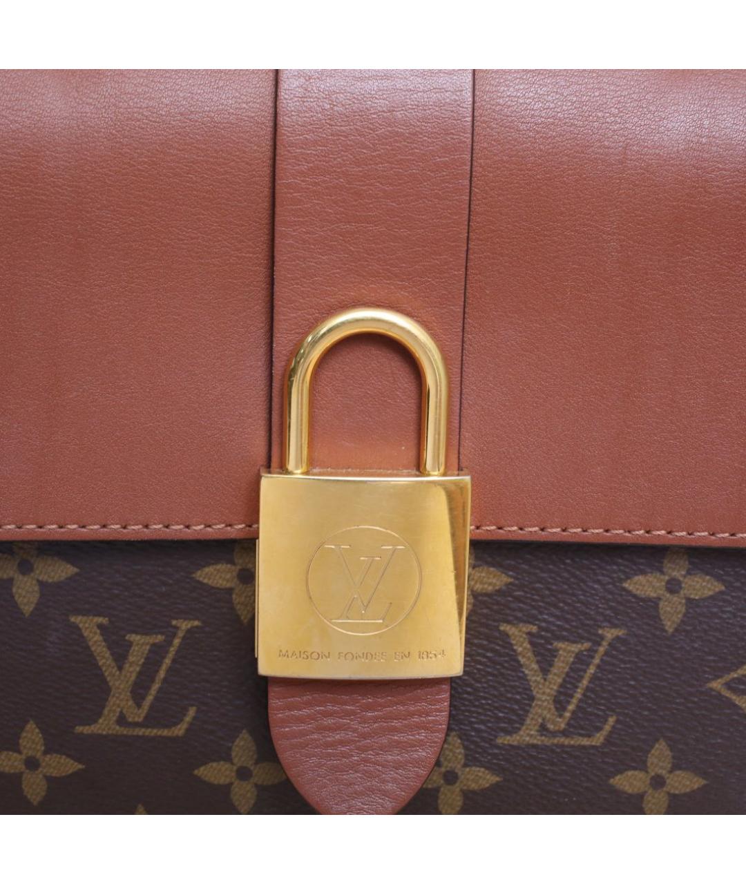 LOUIS VUITTON Коричневая сумка с короткими ручками, фото 8