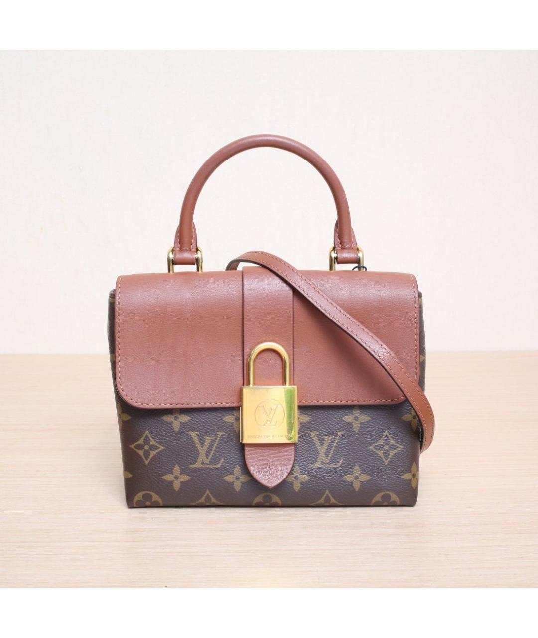 LOUIS VUITTON Коричневая сумка с короткими ручками, фото 3