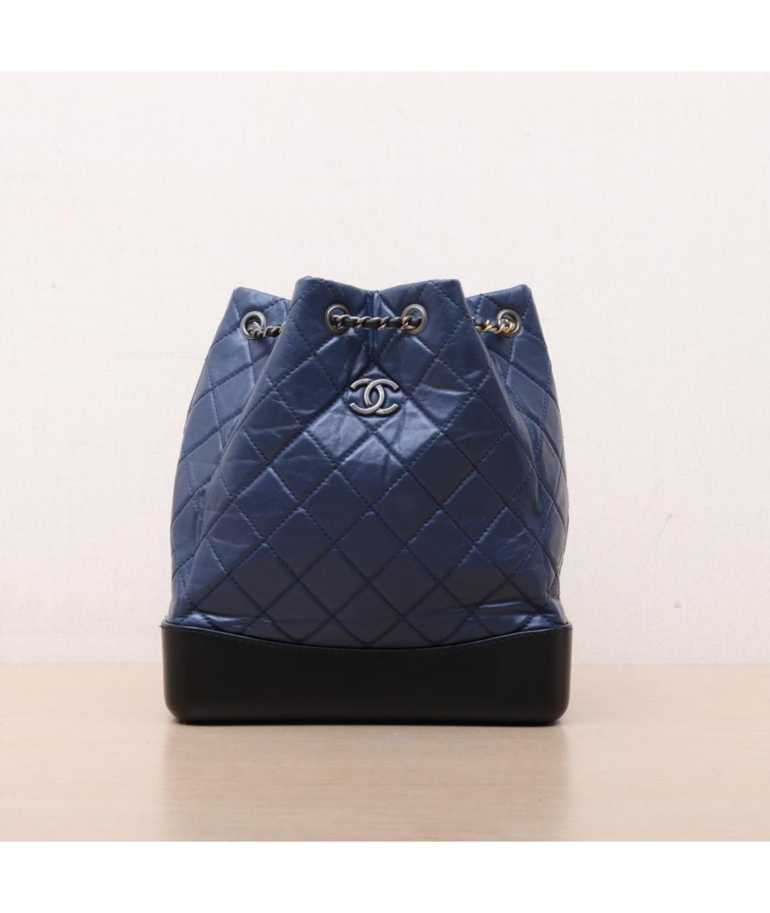 CHANEL Синий рюкзак, фото 3