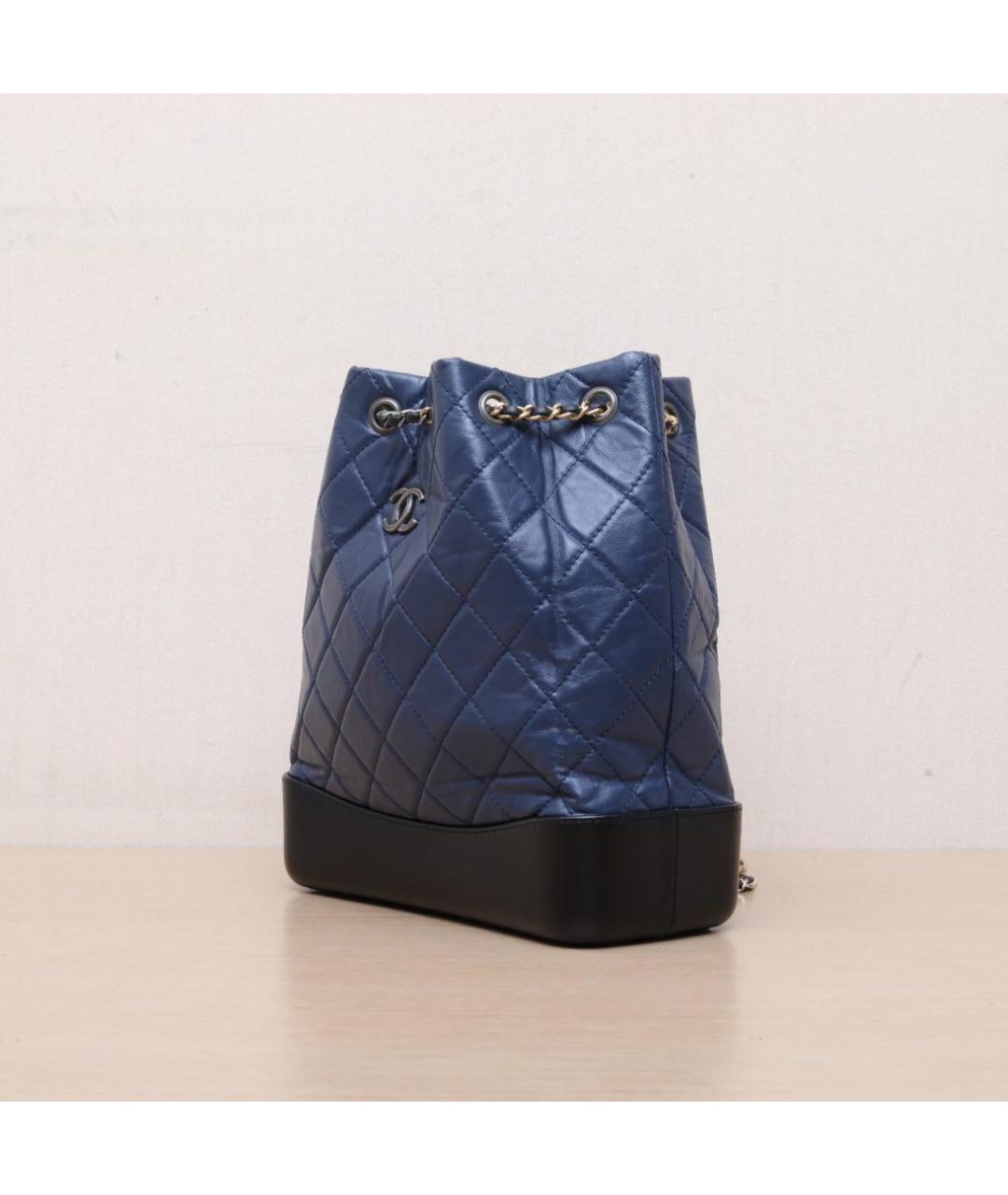 CHANEL Синий рюкзак, фото 4
