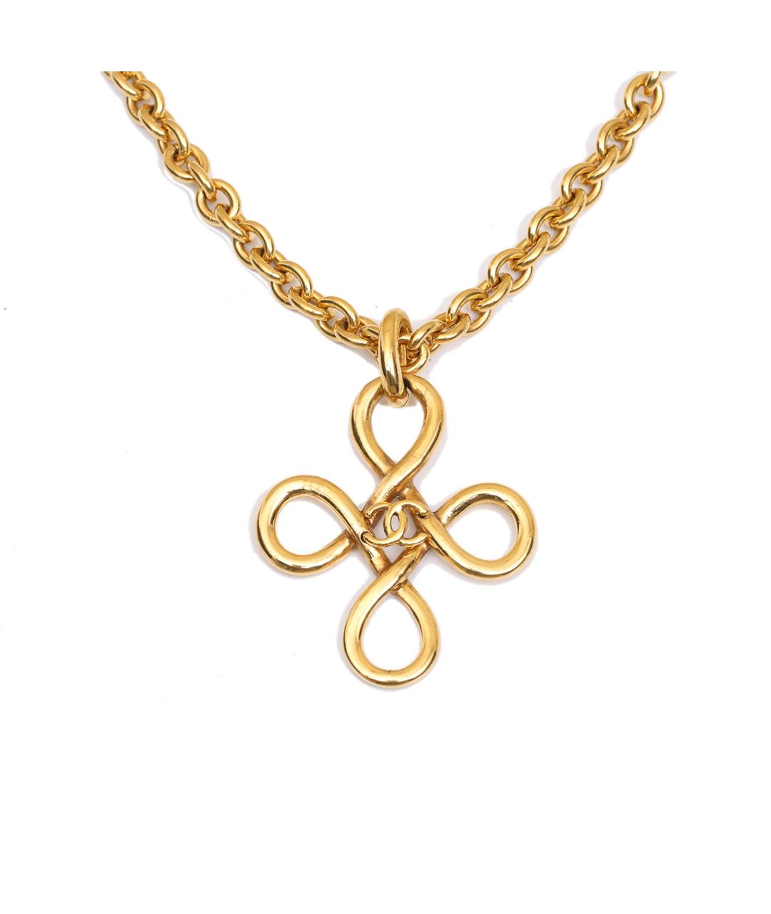 CHANEL Золотое металлическое колье, фото 1