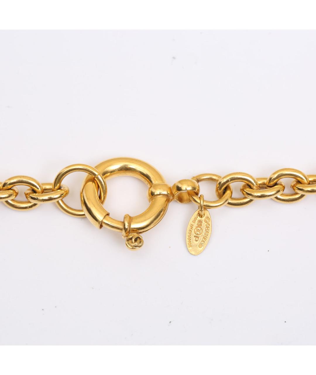 CHANEL Золотое металлическое колье, фото 4