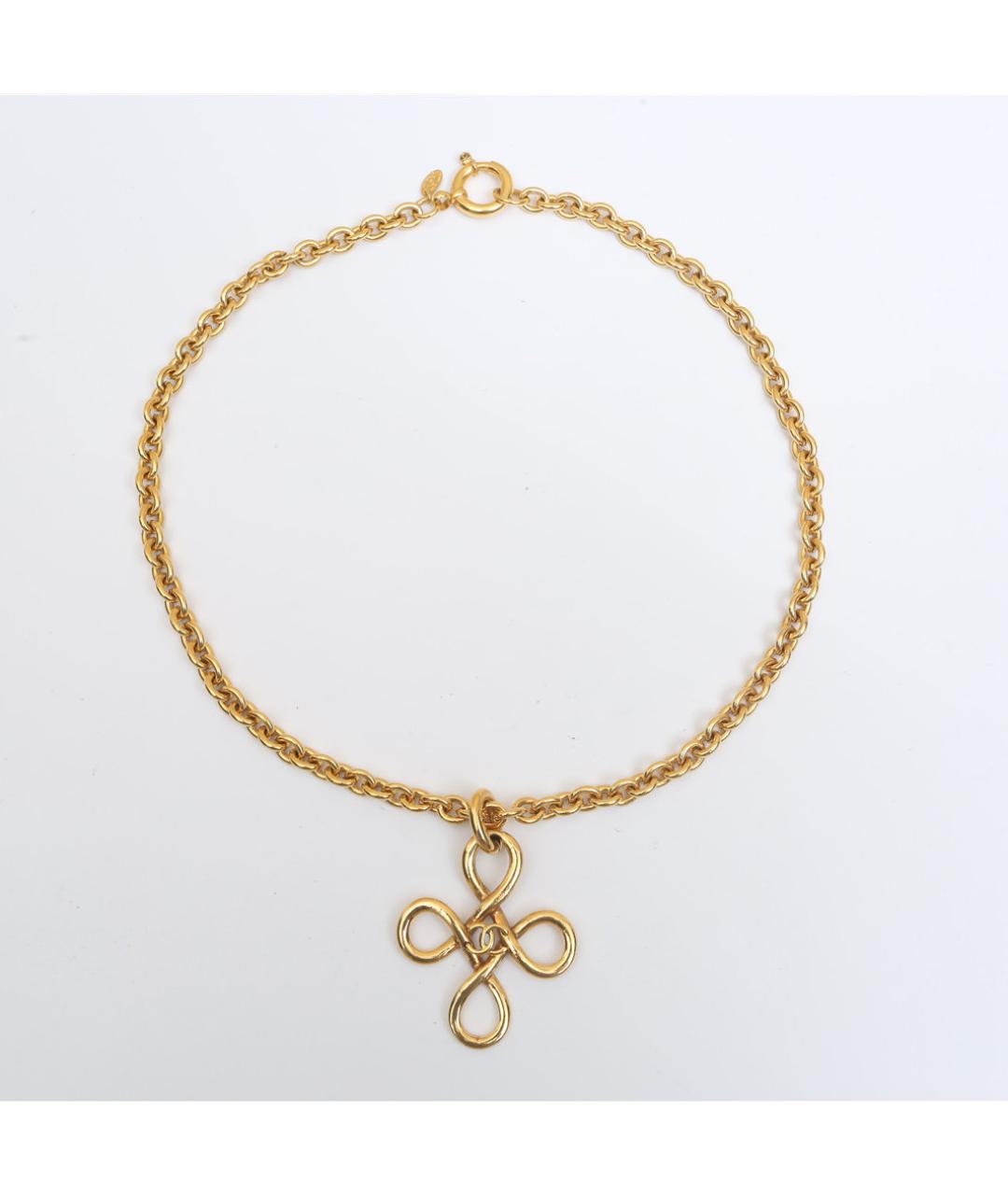 CHANEL Золотое металлическое колье, фото 7
