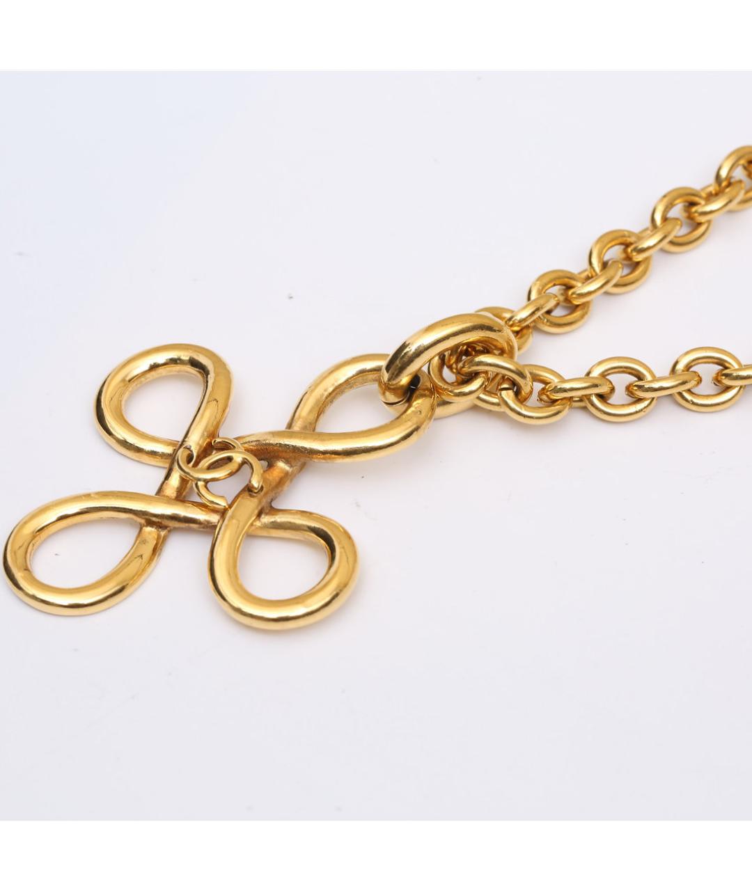 CHANEL Золотое металлическое колье, фото 5