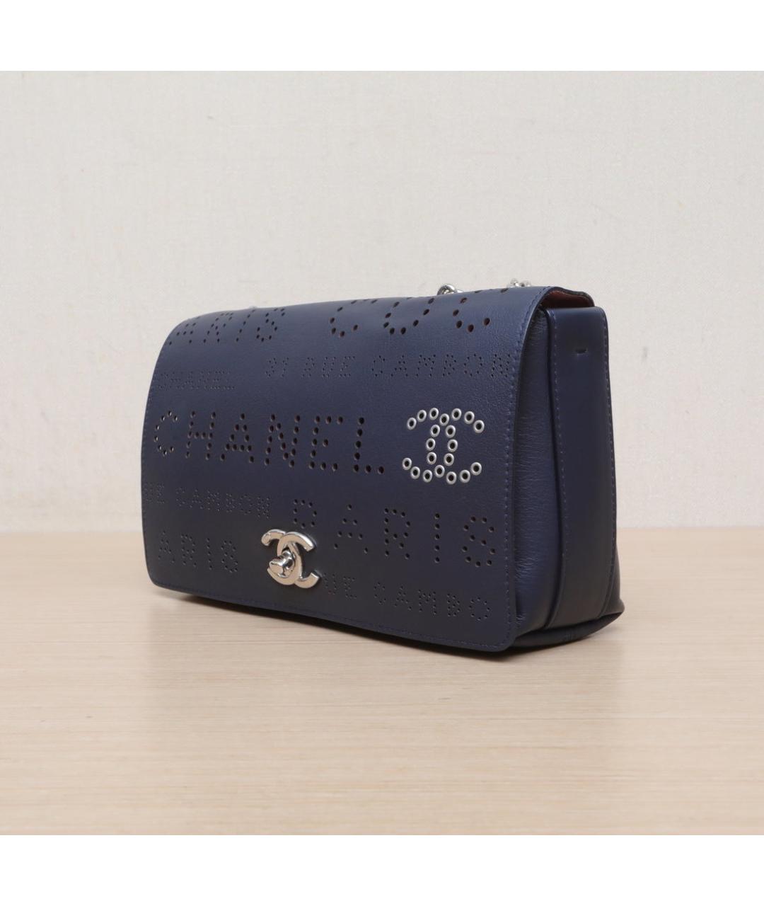 CHANEL Синяя сумка через плечо, фото 4