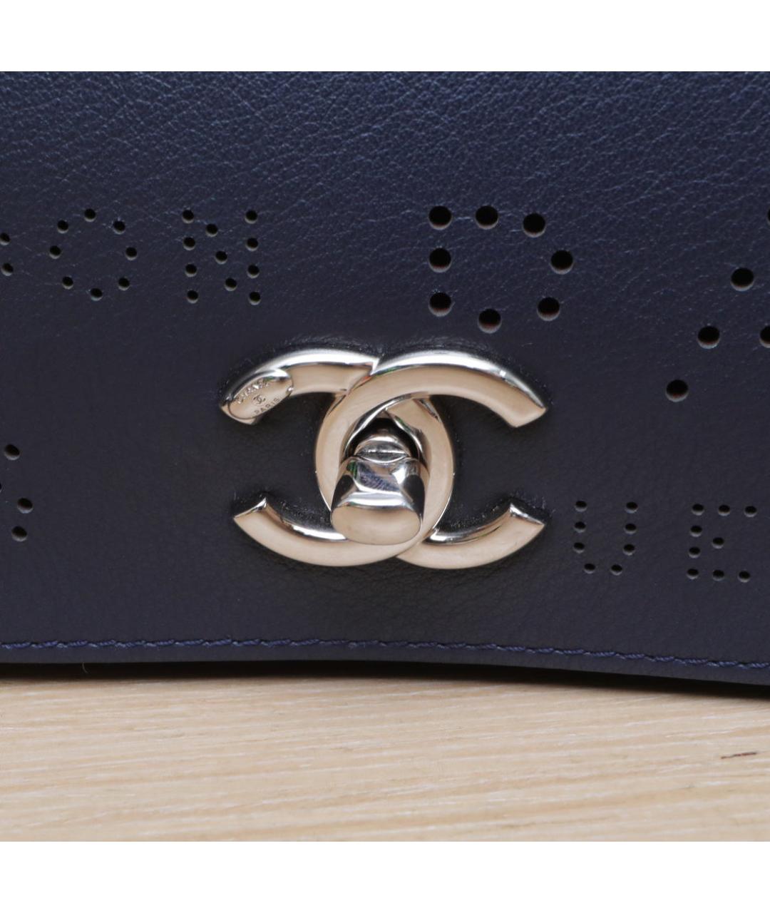 CHANEL Синяя сумка через плечо, фото 8