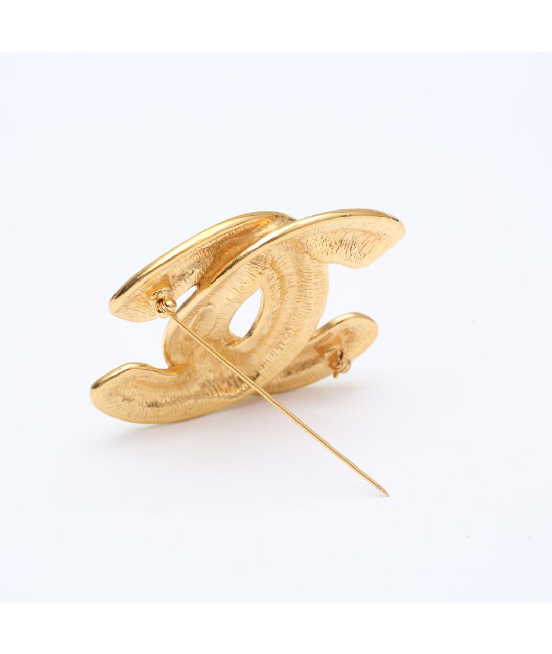 CHANEL Золотая металлическая булавка / брошь, фото 6