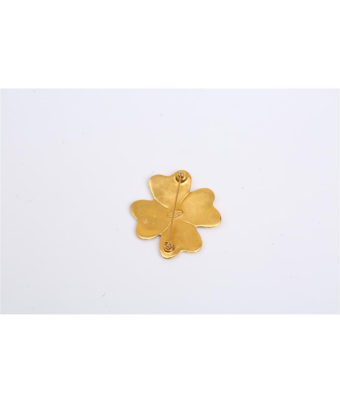 CHANEL Золотая металлическая булавка / брошь, фото 2