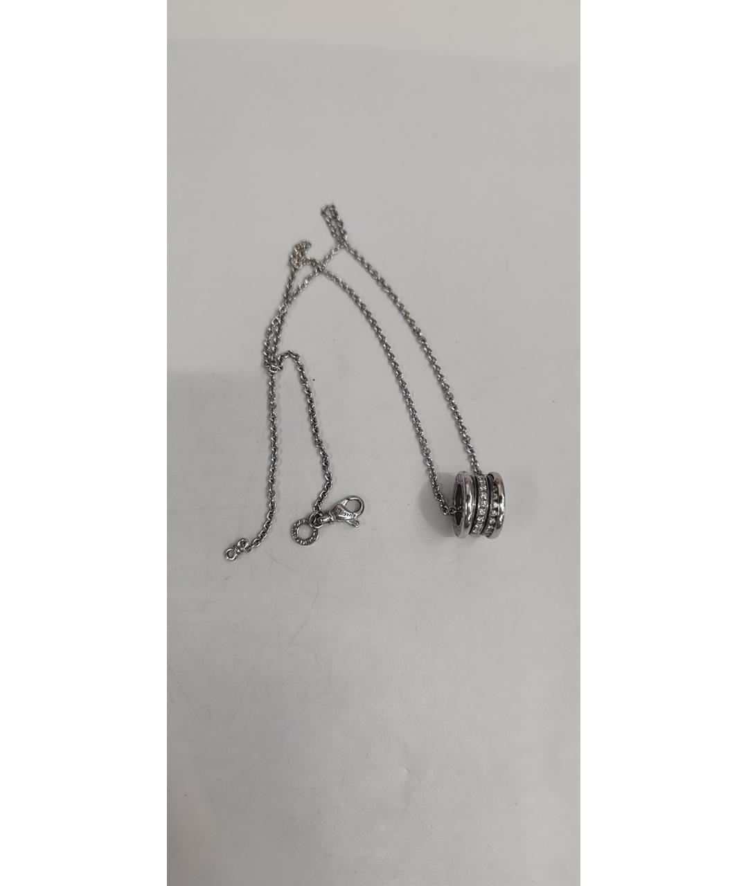 BVLGARI Серебряная подвеска из белого золота, фото 8