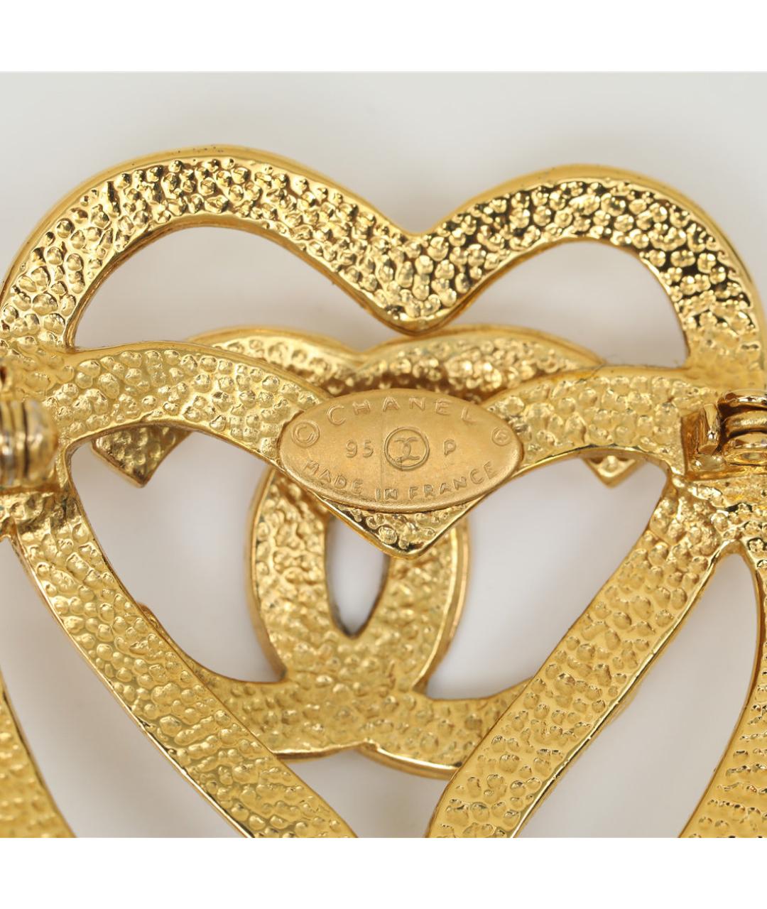 CHANEL Золотая металлическая булавка / брошь, фото 5