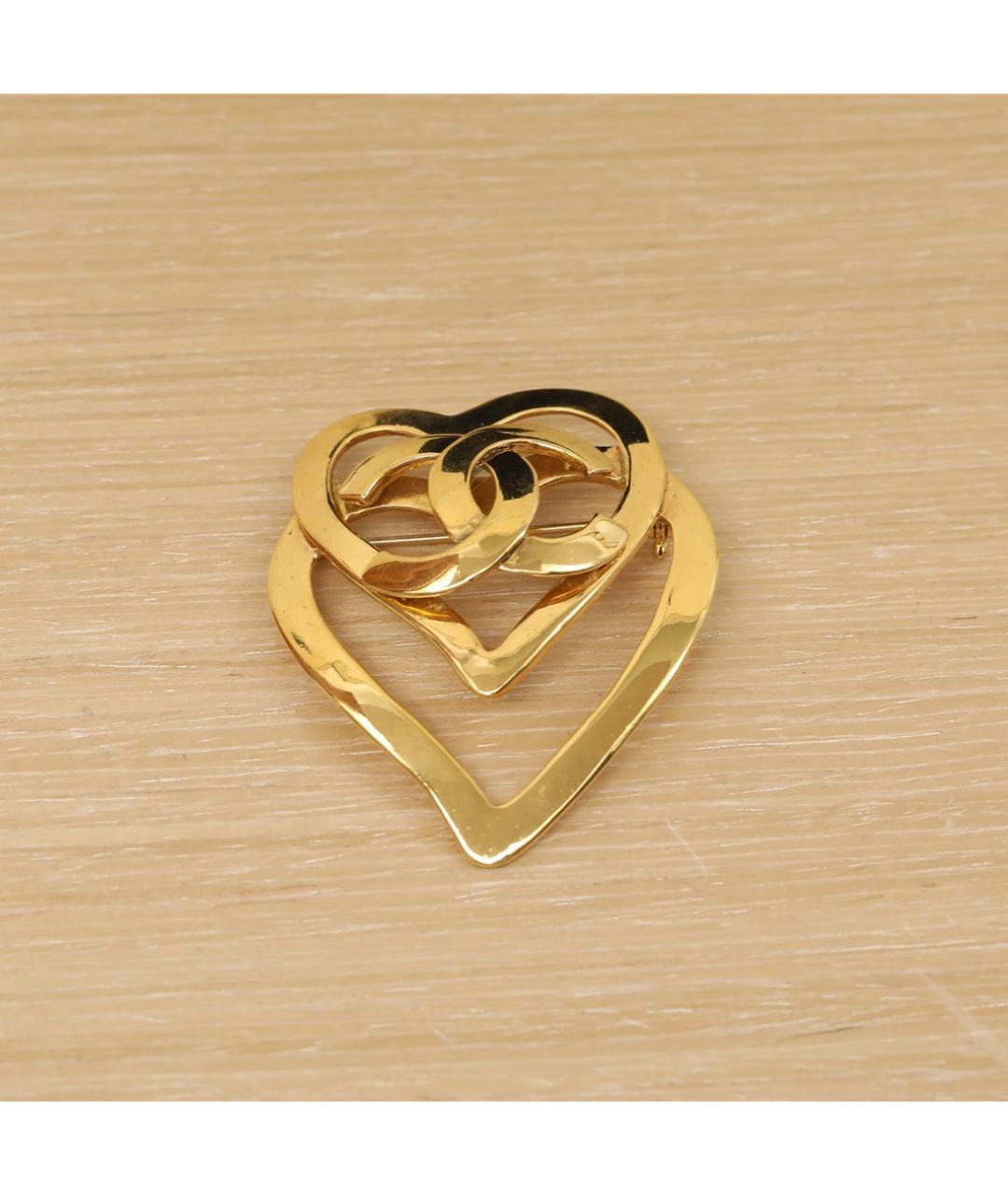 CHANEL Золотая металлическая булавка / брошь, фото 2
