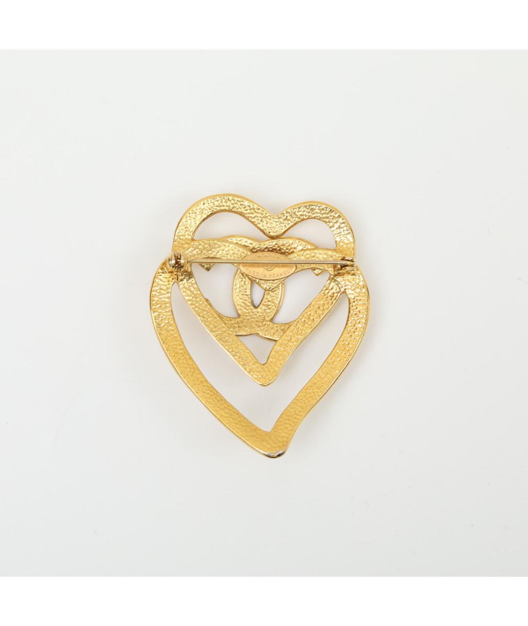 CHANEL Золотая металлическая булавка / брошь, фото 3