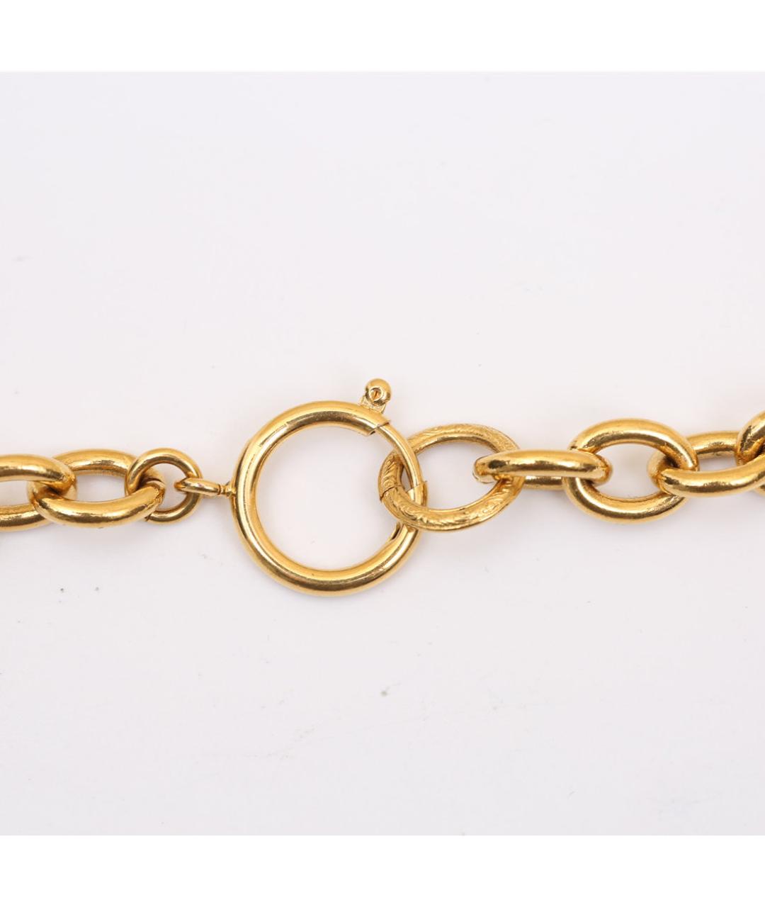 CHANEL Золотое металлическое колье, фото 4