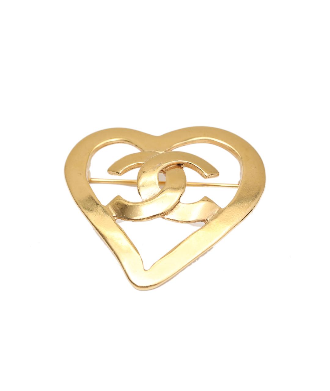 CHANEL Золотая металлическая булавка / брошь, фото 1