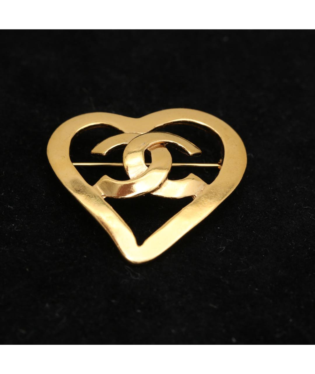 CHANEL Золотая металлическая булавка / брошь, фото 6