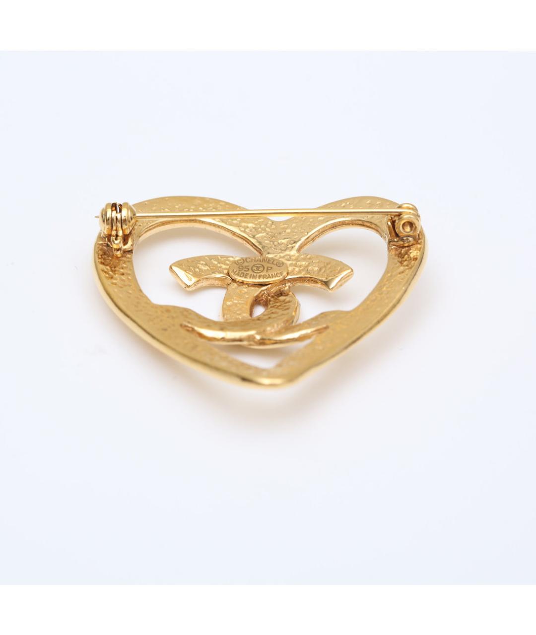 CHANEL Золотая металлическая булавка / брошь, фото 5