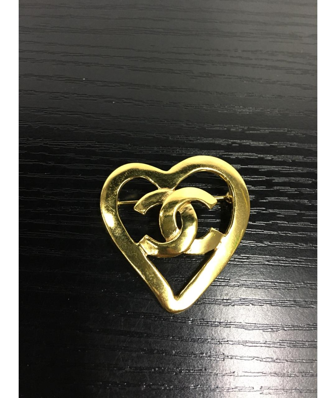 CHANEL Золотая металлическая булавка / брошь, фото 7