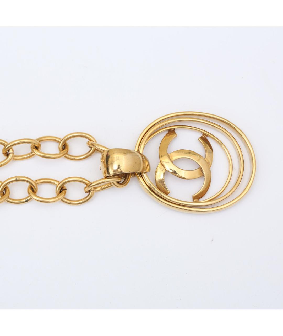 CHANEL Золотое металлическое колье, фото 3