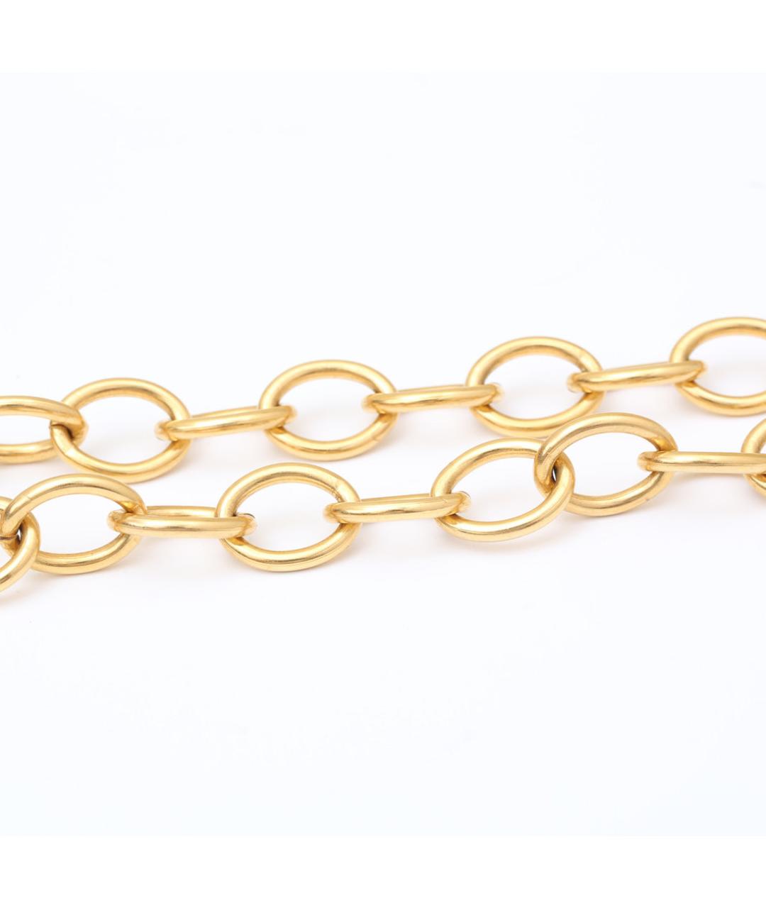 CHANEL Золотое металлическое колье, фото 5