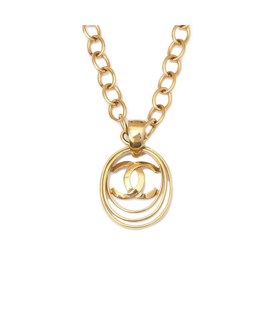 CHANEL Золотое металлическое колье, фото 1
