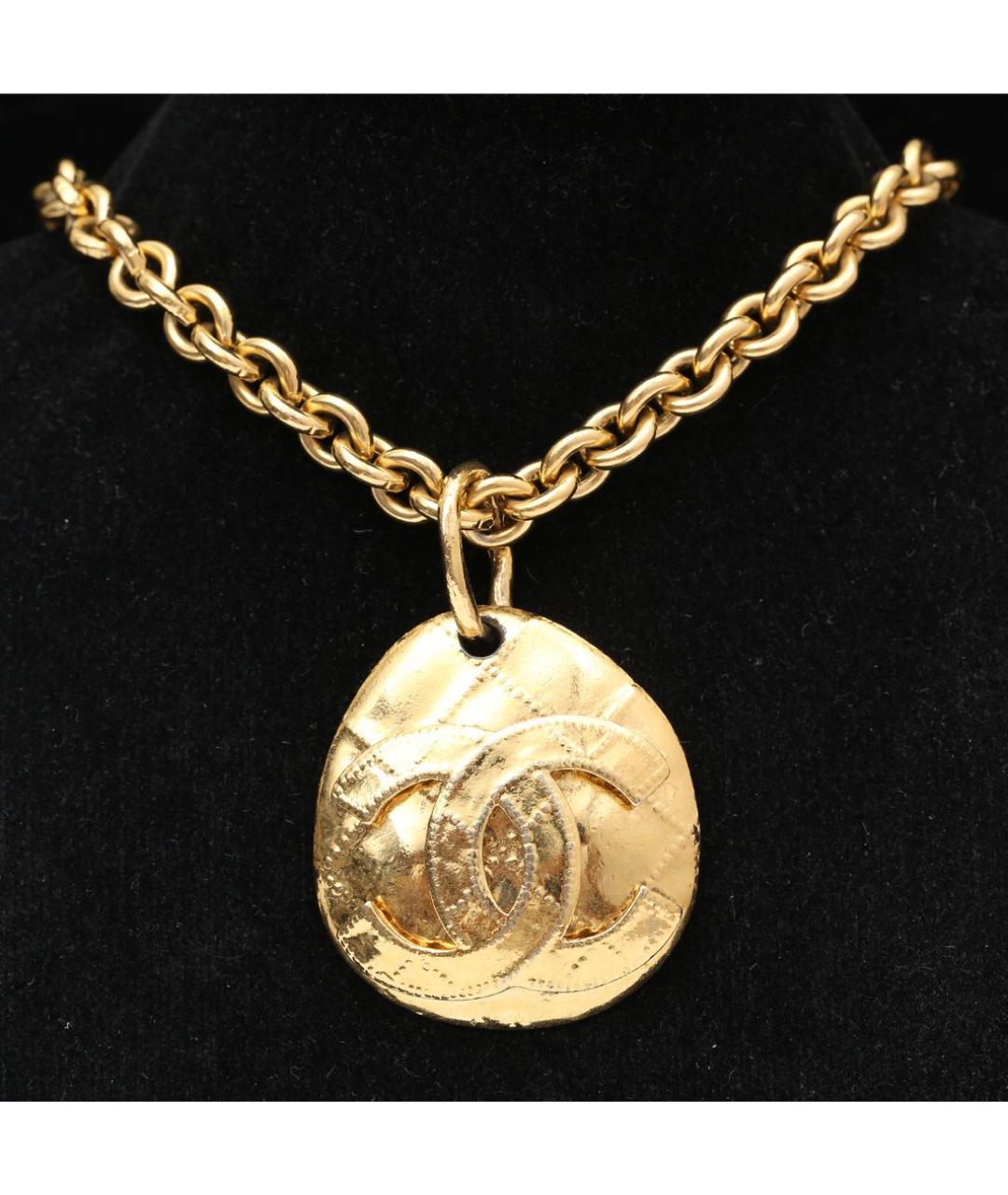 CHANEL Золотое металлическое колье, фото 2