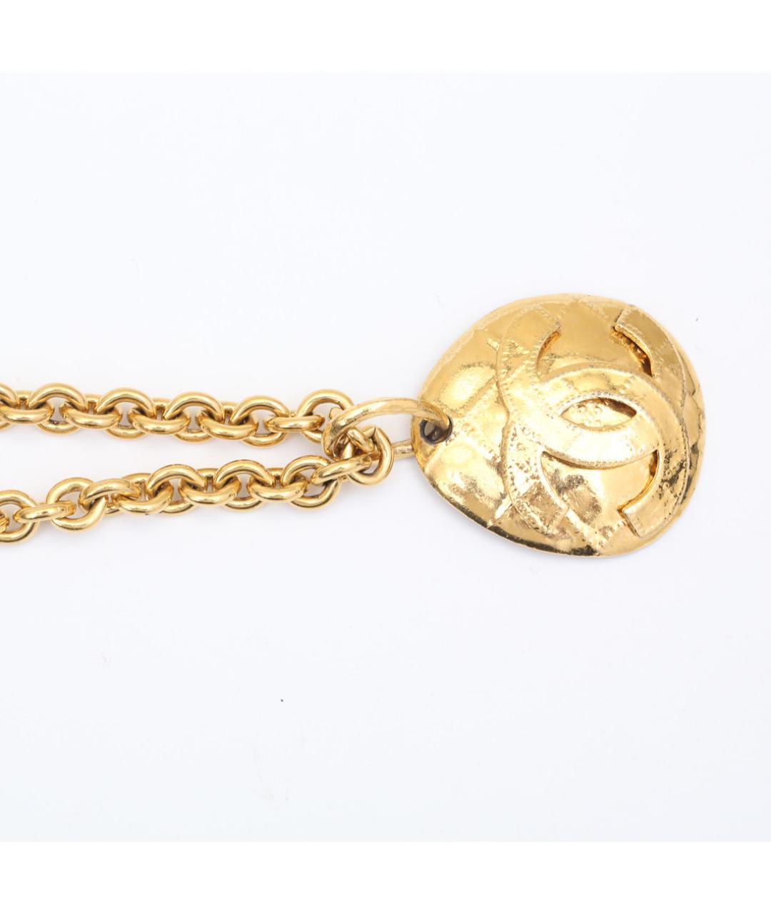 CHANEL Золотое металлическое колье, фото 3