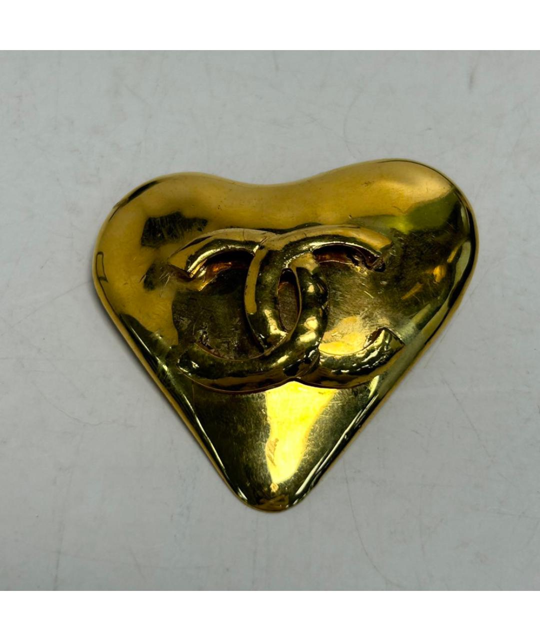 CHANEL Золотая металлическая булавка / брошь, фото 6