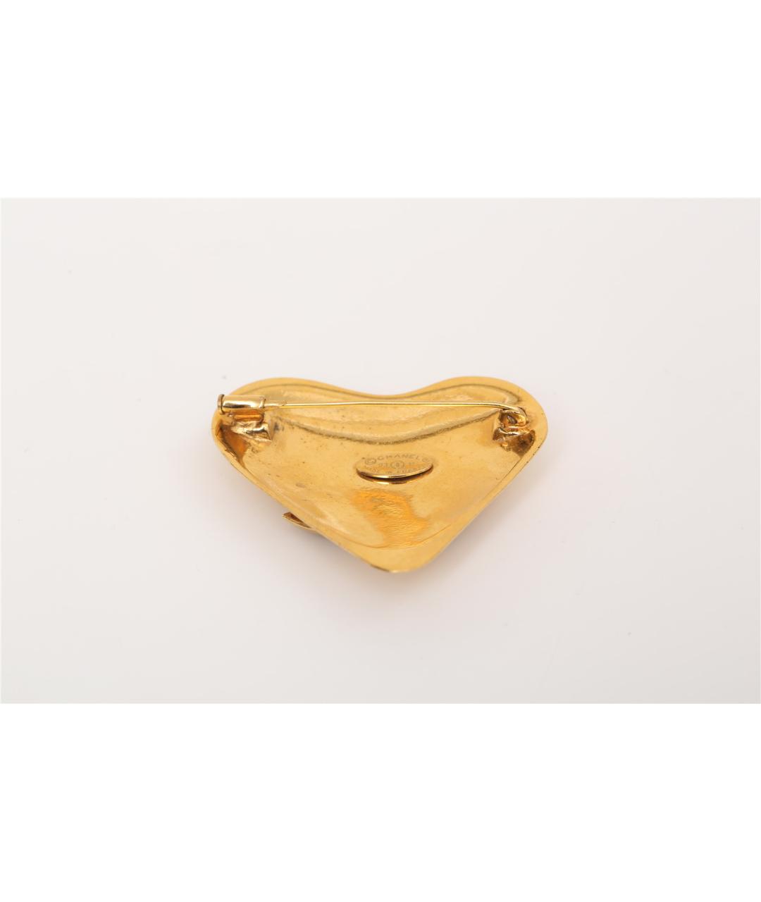 CHANEL Золотая металлическая булавка / брошь, фото 3