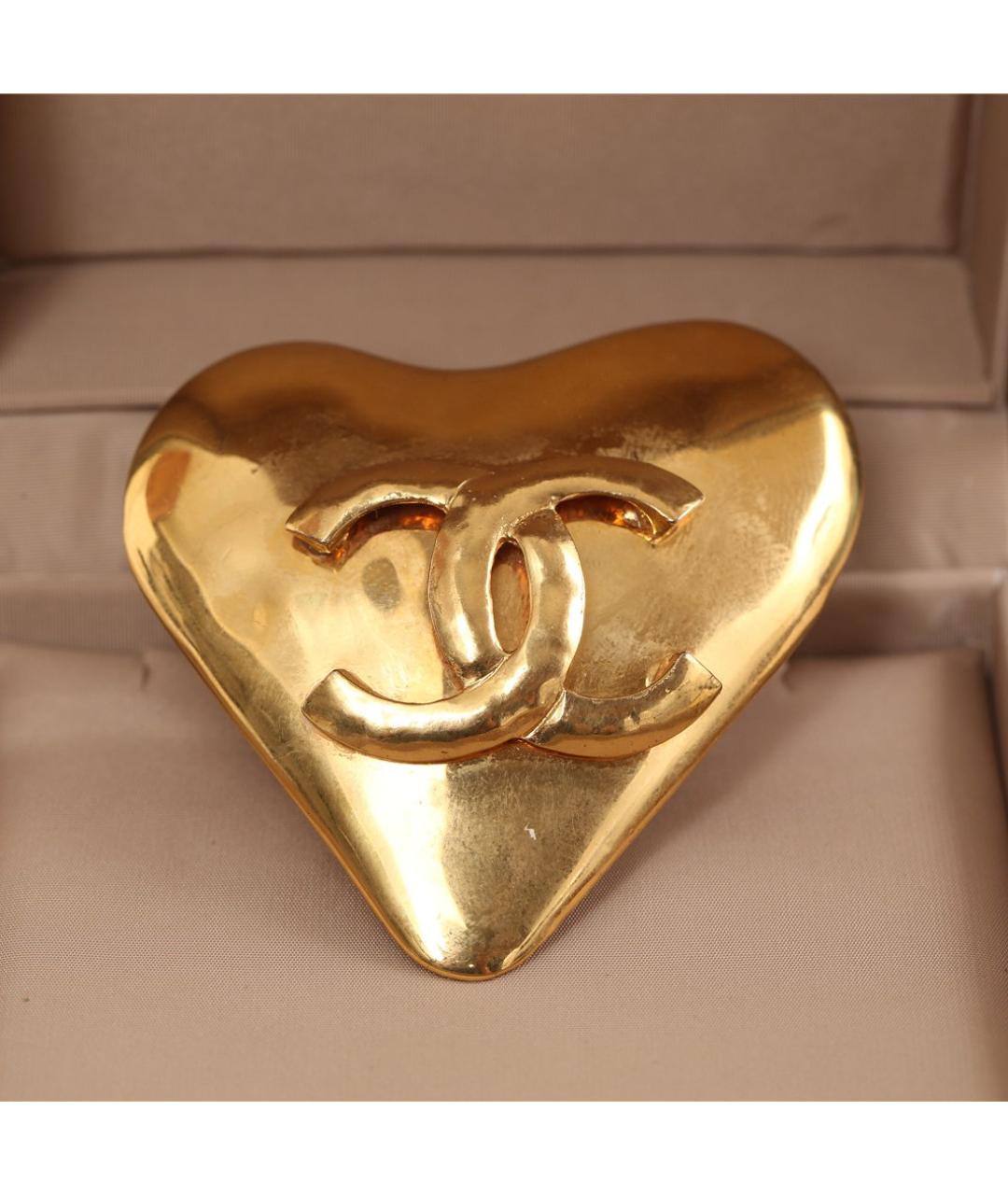CHANEL Золотая металлическая булавка / брошь, фото 5