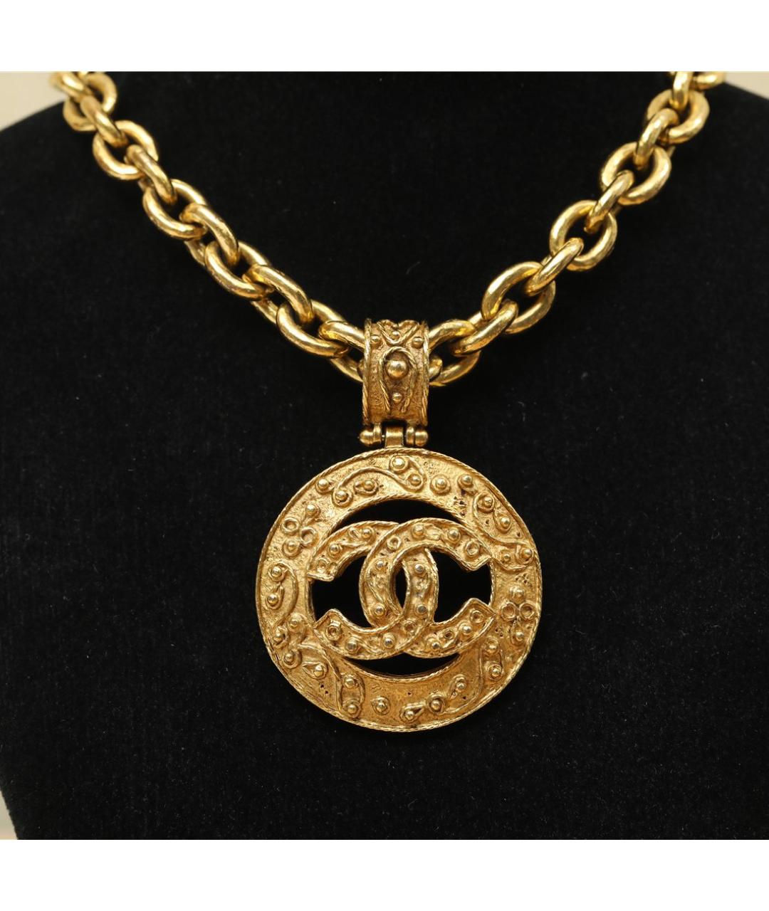 CHANEL Золотое металлическое колье, фото 2