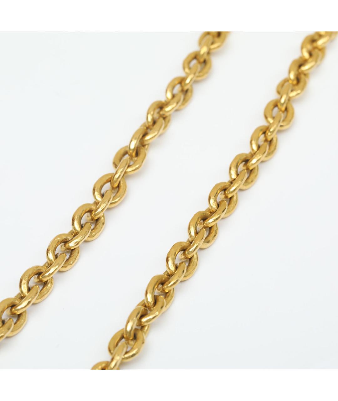 CHANEL Золотое металлическое колье, фото 6