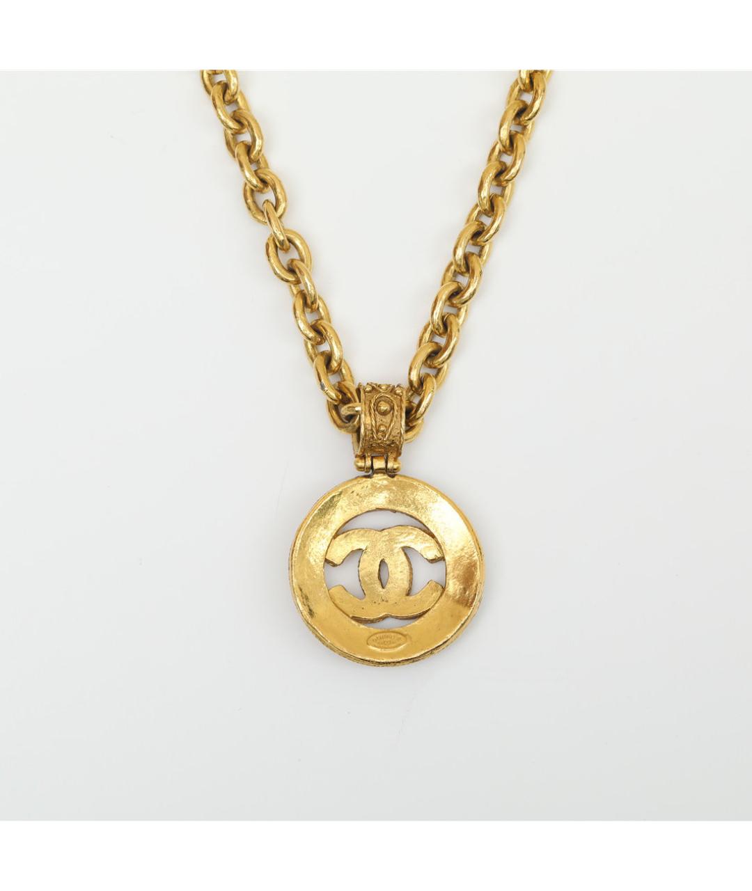 CHANEL Золотое металлическое колье, фото 3