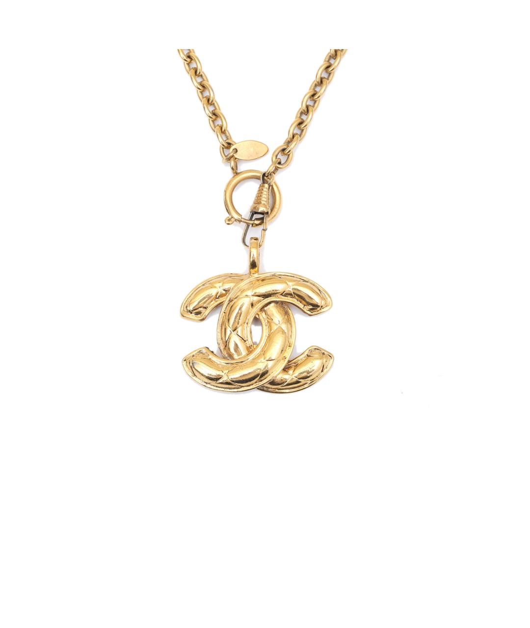 CHANEL Золотое металлическое колье, фото 1