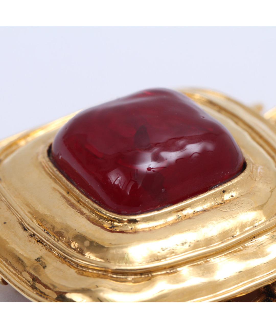 CHANEL Золотая металлическая булавка / брошь, фото 7