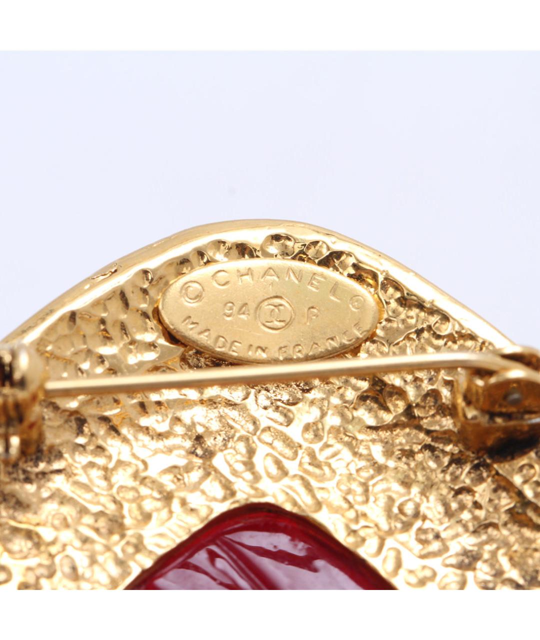 CHANEL Золотая металлическая булавка / брошь, фото 9