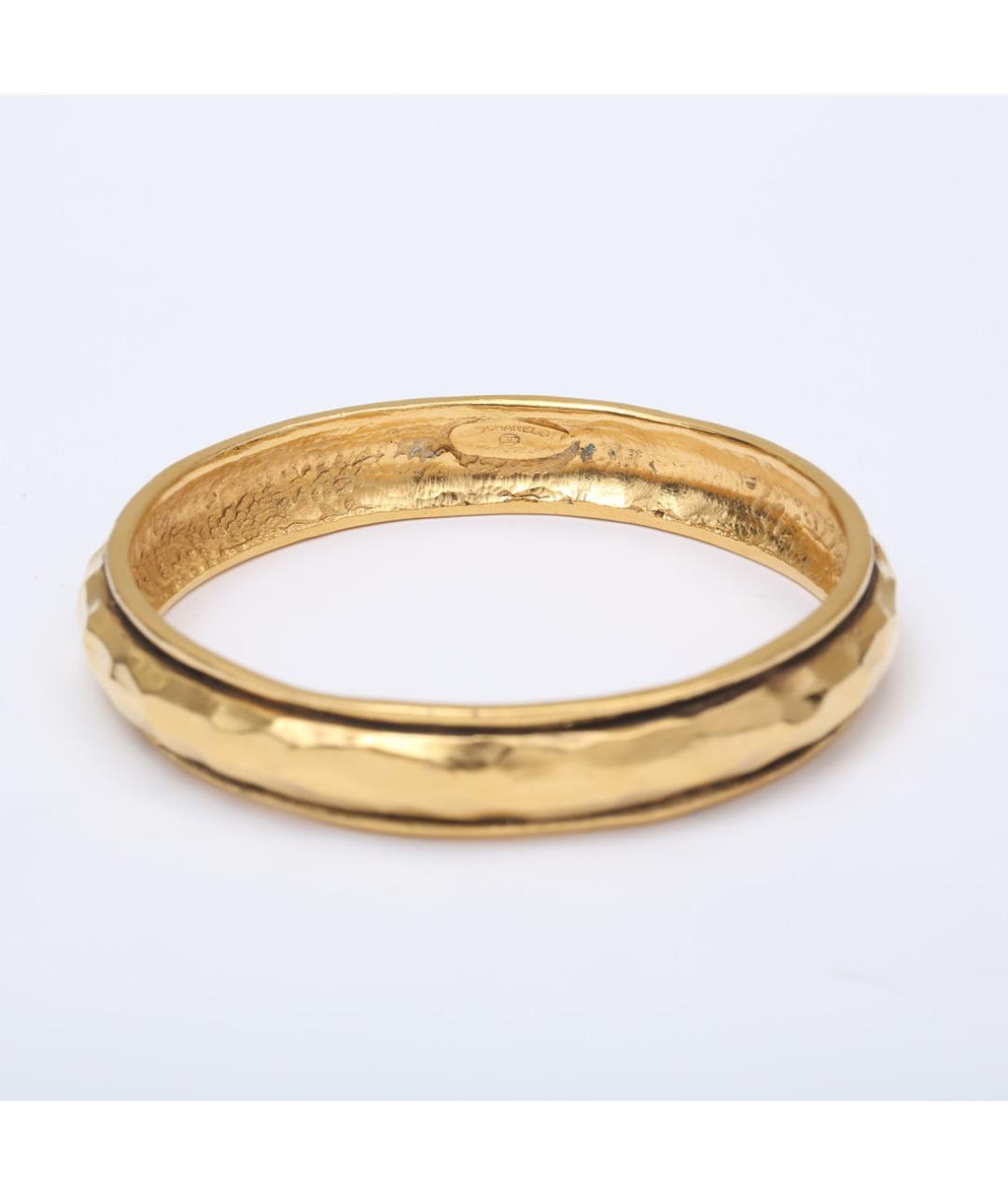 CHANEL Золотой металлический браслет, фото 3