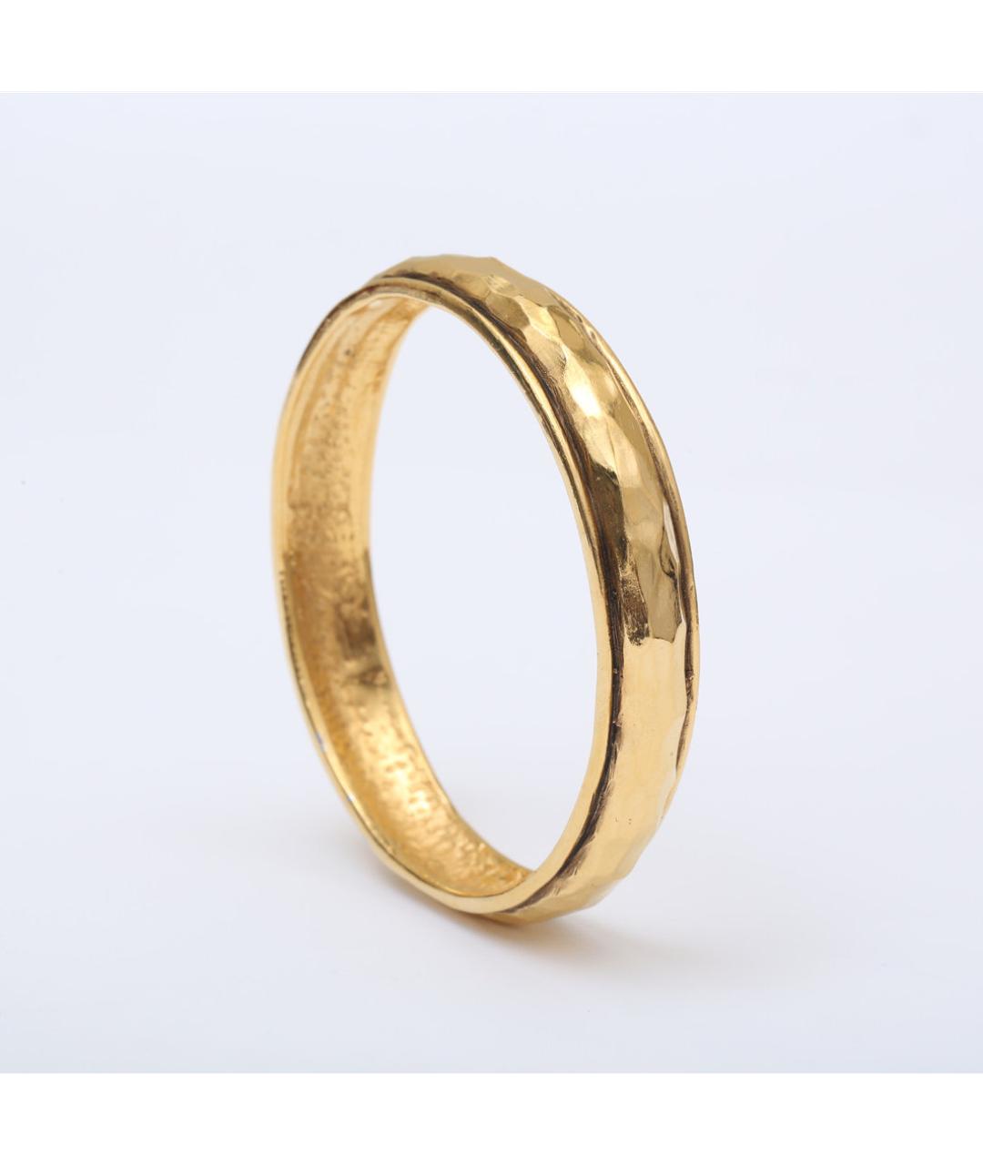 CHANEL Золотой металлический браслет, фото 6