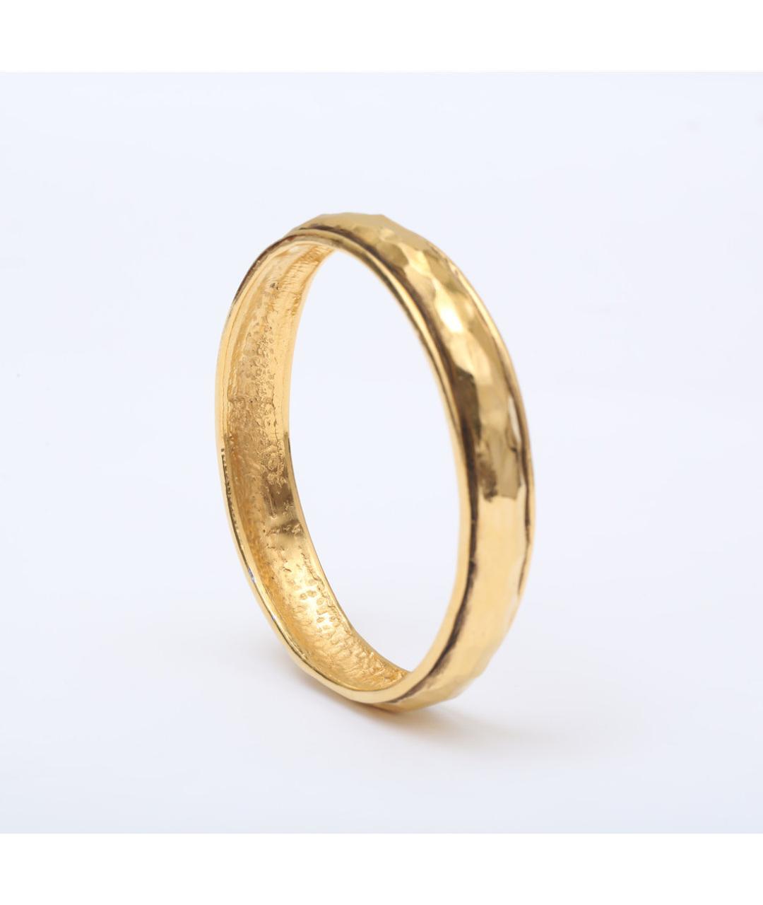 CHANEL Золотой металлический браслет, фото 7