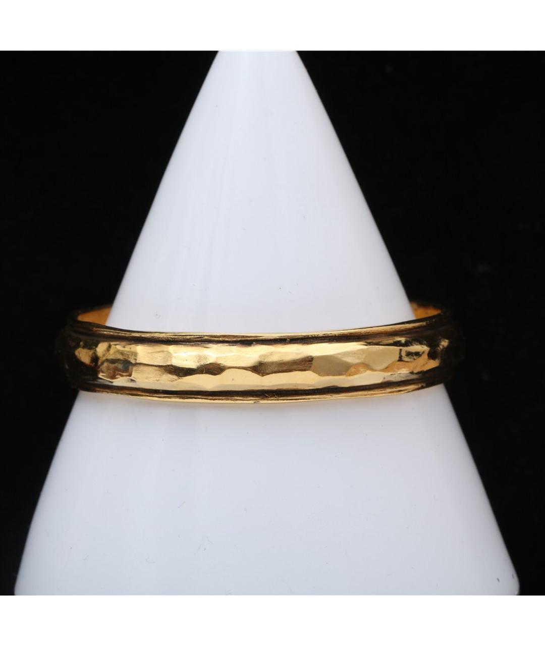 CHANEL Золотой металлический браслет, фото 2