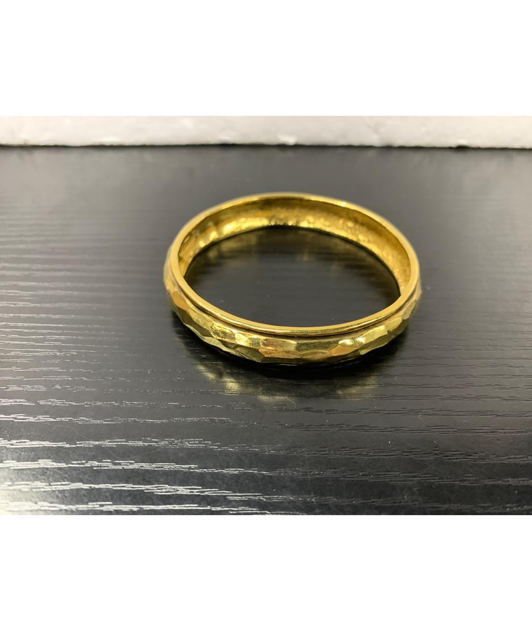 CHANEL Золотой металлический браслет, фото 8